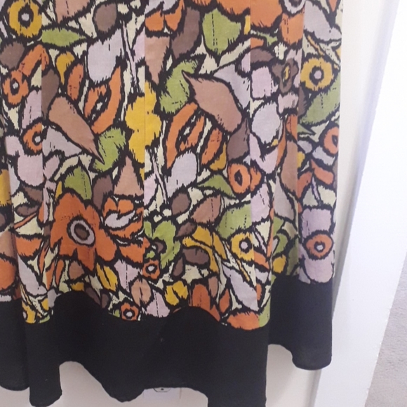 Jessica Howard Woman Bold Tropical Floral Print Linen Dress - Picture 5 of 13